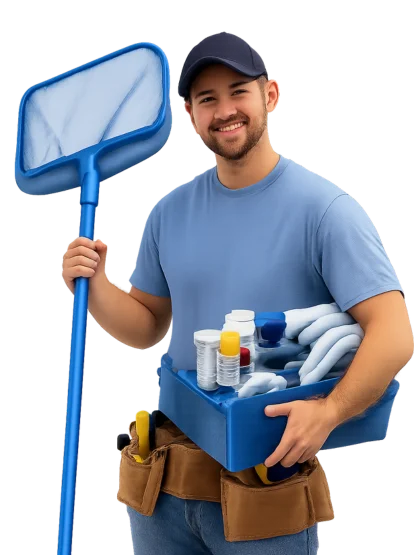 a pool builder guy with this instruments