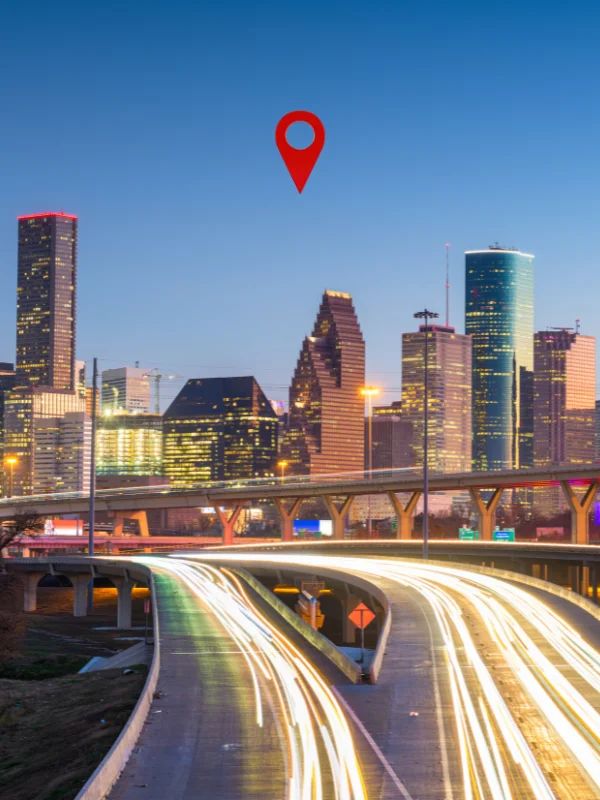 Houston and neighborhood service areas