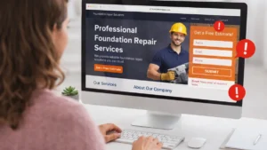 Why foundation repair website fails to convert