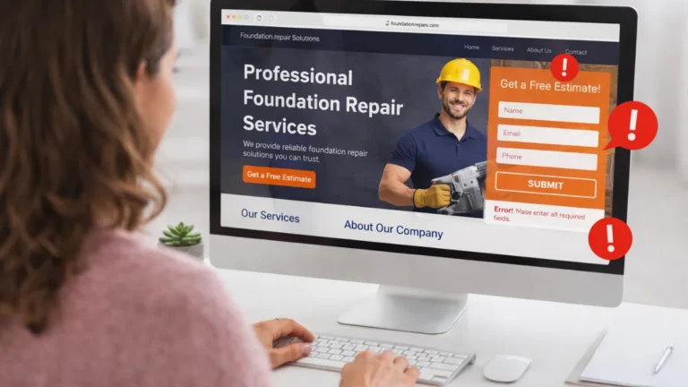 Why foundation repair website fails to convert