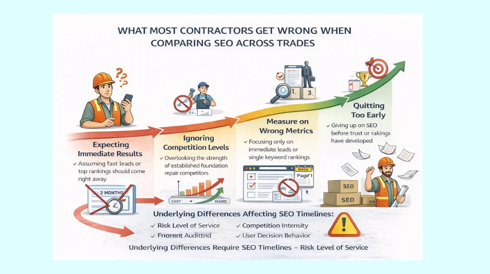 What Most Contractors Get Wrong When Comparing SEO Across Trades