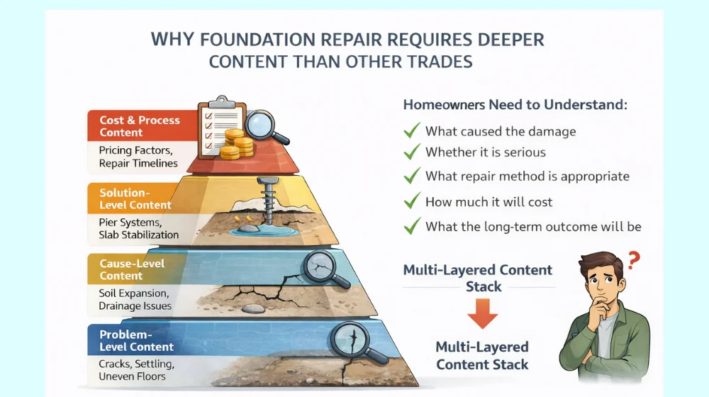 Why Foundation Repair Requires Deeper Content Than Other Trades