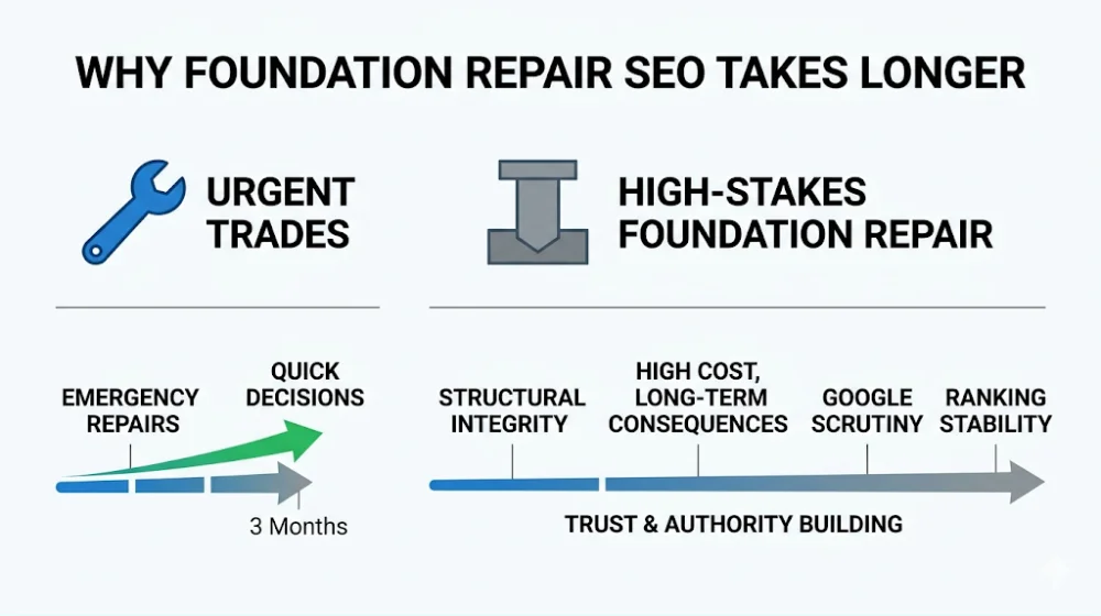 Why Foundation Repair SEO Takes Longer